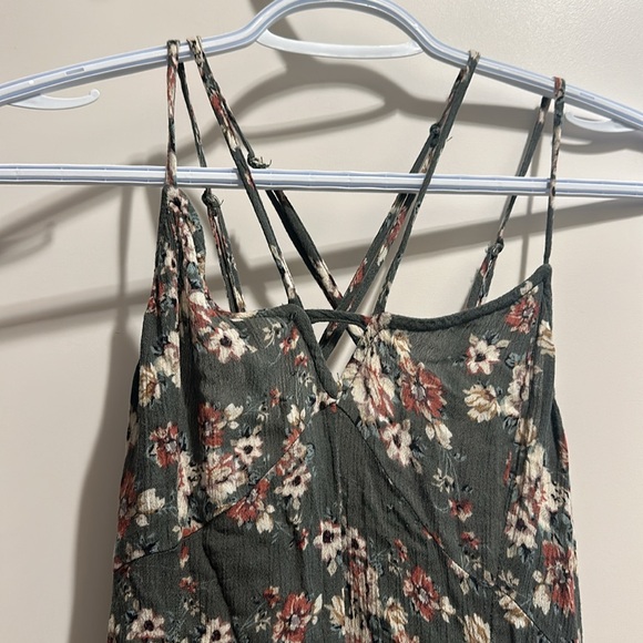 American eagle mini dress green floral size xs - Picture 2 of 6